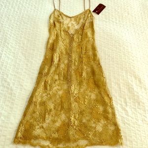 Gold Lace NWT Dress